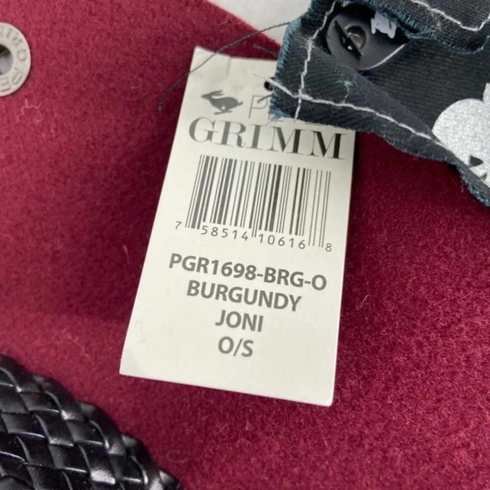 NWT, Peter Grimm‎ Burgundy Joni Felt Hat